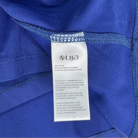 Lija Athletic Tank/Skirt Set Orange Top Navy Blue Bottom Golf Tennis Size Medium - Picture 9 of 9